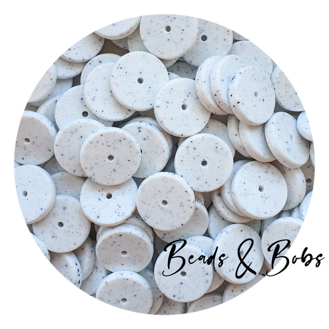 Silicone Disk Beads - 14 Colours
