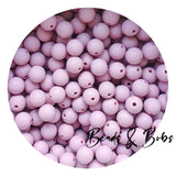 9mm Round Plain Colour Silicone Beads - 6 Colours