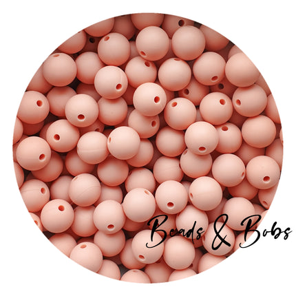 12mm Plain Colour Round Silicone Beads - 57 Colours