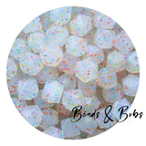 17mm Plain Colour Hexagon Silicone Beads - 8 Colours