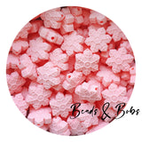 Silicone Mini Snowflake Beads - 4 Colours