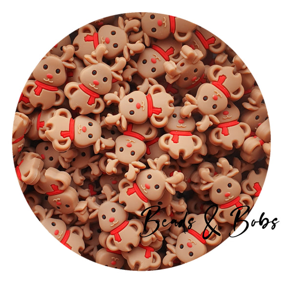 Silicone Reindeer Beads