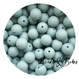 15mm Plain Colour Round Silicone Beads - 98 Colours