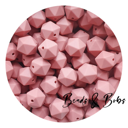 14mm Icosahedron Silicone Beads - 11 Colours