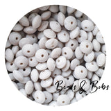 12mm Lentil Silicone Beads - 26 Colours