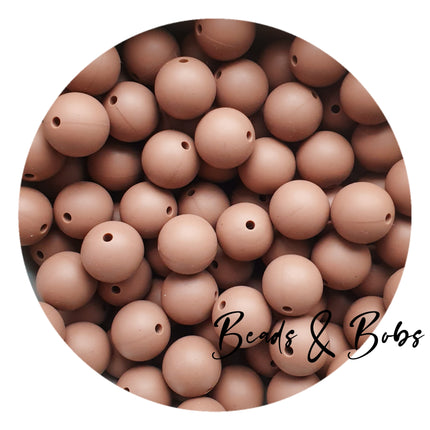 15mm Plain Colour Round Silicone Beads - 100 Colours