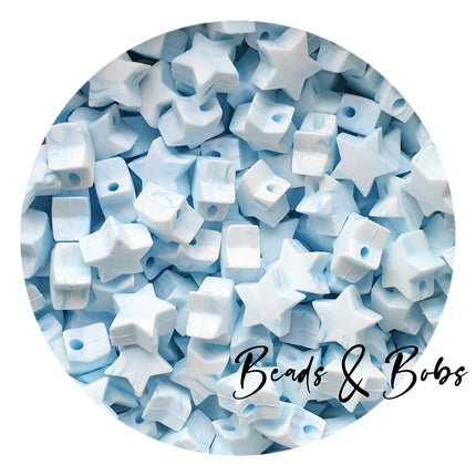 Silicone Mini Star Beads - 14 Colours