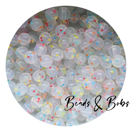 9mm Round Plain Colour Silicone Beads - 8 Colours