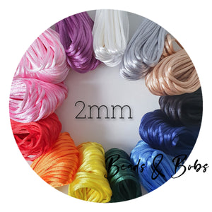 2mm Satin Nylon Cord - 20m