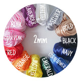 2mm Satin Nylon Cord - 20m