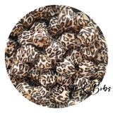 14mm Animal Print Hexagon Silicone Beads - 7 Colours