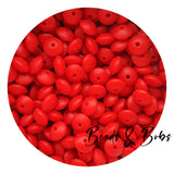 12mm Lentil Silicone Beads - 26 Colours