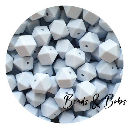 14mm Plain Colour Hexagon Beads - 48 Colours