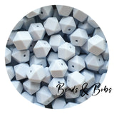 14mm Plain Colour Hexagon Beads - 38 Colours