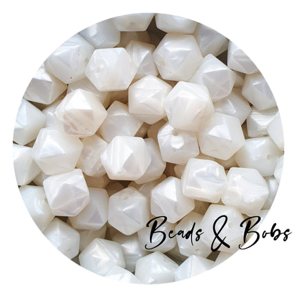 14mm Plain Colour Hexagon Beads - 48 Colours