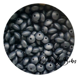 12mm Lentil Silicone Beads - 26 Colours