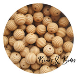 15mm SPIRAL Silicone Beads - 22 Colours