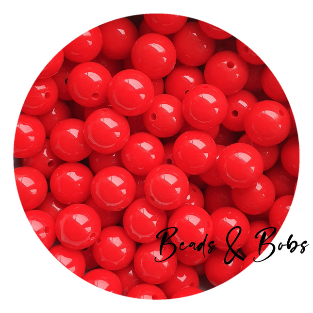 15mm Round Shiny Silicone Beads - 6 Colours