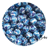 15mm Round Printed Beads - 30 Colours