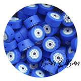 Silicone Evil Eye Beads - 2 Colours