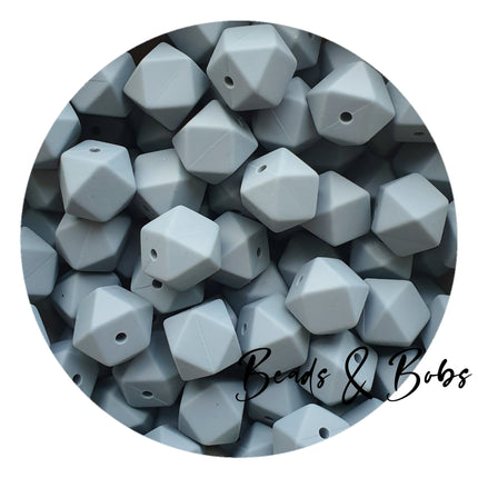 14mm Plain Colour Hexagon Beads - 48 Colours