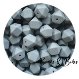 14mm Plain Colour Hexagon Beads - 38 Colours