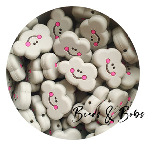 Silicone Rosy Cheek Cloud Beads