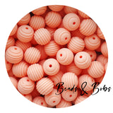 15mm SPIRAL Silicone Beads - 22 Colours