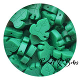 Silicone Monstera Leaf Beads - 12 Colours