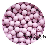 12mm Plain Colour Round Silicone Beads - 47 Colours