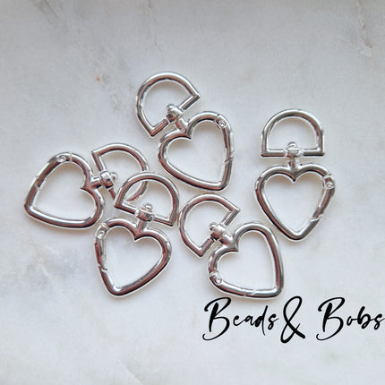 Heart Shape Lobster Clasp