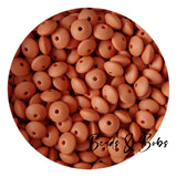 12mm Lentil Silicone Beads - 26 Colours