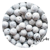 19mm Round Plain Colour Silicone Beads - 20 Colours