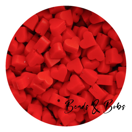 Silicone Mini Heart Beads - 6 Colours