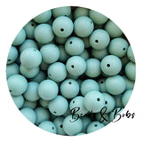 15mm Plain Colour Round Silicone Beads - 98 Colours