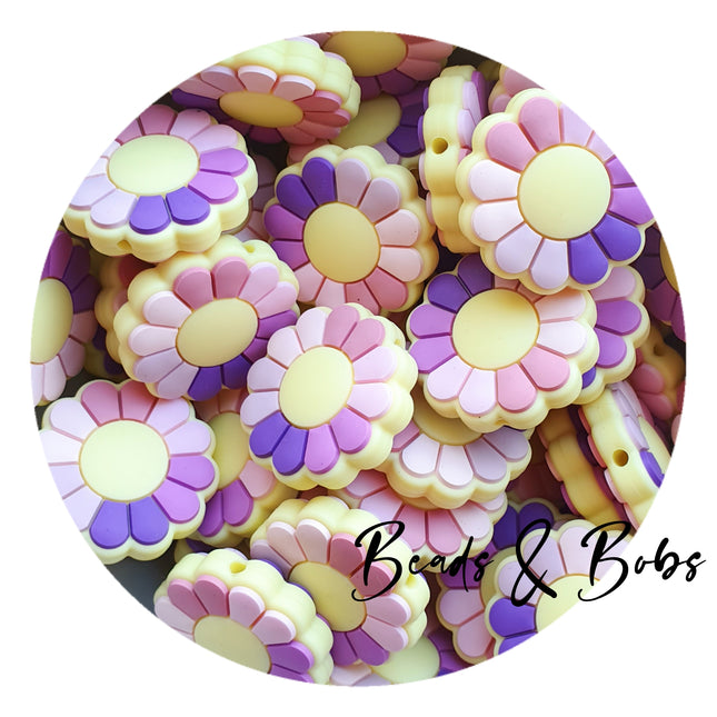 Silicone Flower Beads - 2 Colours