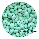 12mm Lentil Silicone Beads - 26 Colours