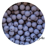 12mm Plain Colour Round Silicone Beads - 47 Colours