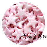 Silicone XL Star Beads - 4 Colours