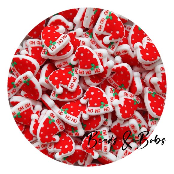 Silicone Christmas Santa Hat Beads