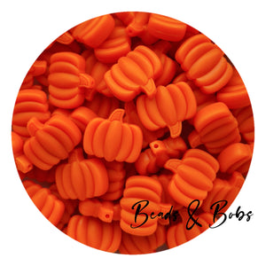 Silicone Pumpkin Beads - 2 Colours