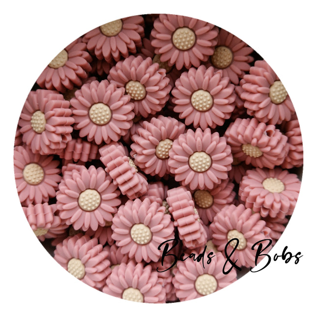 Silicone Little Daisy Beads - 10 Colours