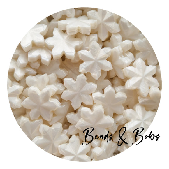 Silicone XL Snowflake Beads