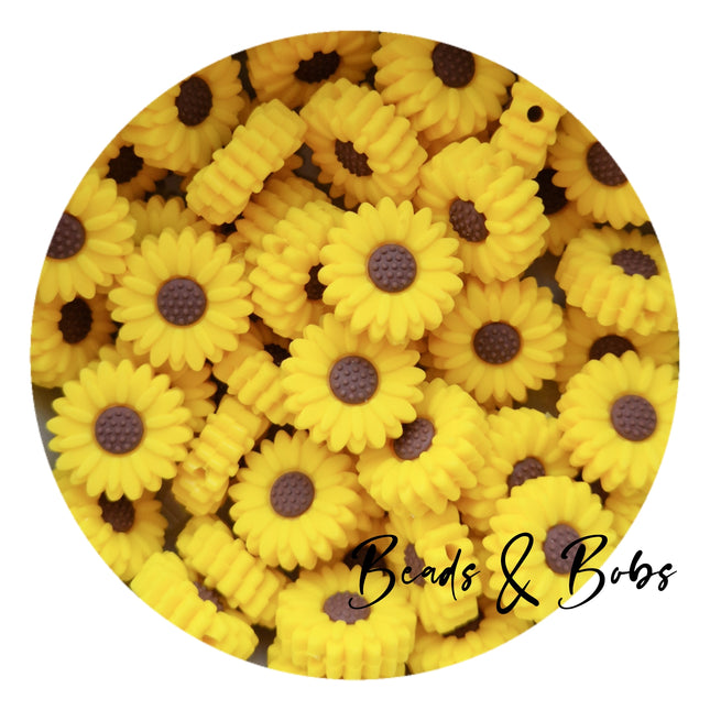 Silicone Little Daisy Beads - 11 Colours