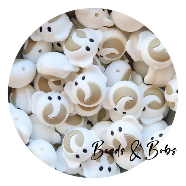 Silicone Elephant Beads - 3 Colours