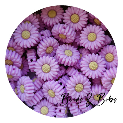 Silicone Little Daisy Beads - 10 Colours