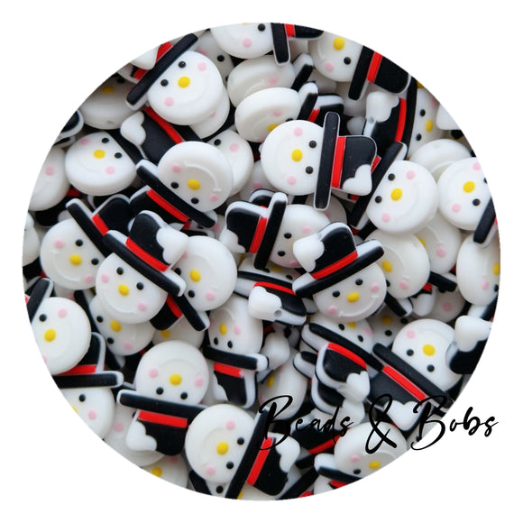 Silicone Snowman Head Beads