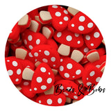 Silicone Mushroom Beads - 5 Colours