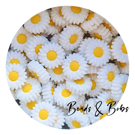 Silicone Little Daisy Beads - 10 Colours