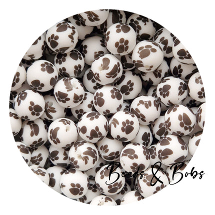 15mm Round Printed Beads - 36 Colours